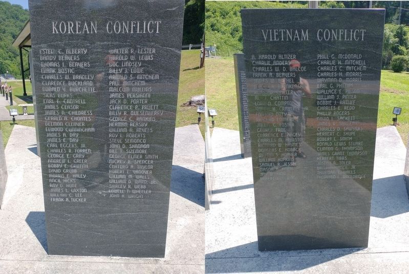 McDowell County Korean & Vietnam Veterans Memorial image. Click for full size.