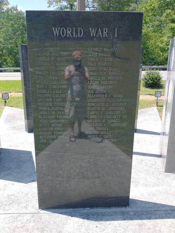 McDowell County World War 1 Veterans Memorial. Click for full size. McDowell County World War 1 Veterans Memorial image. Click for full size.