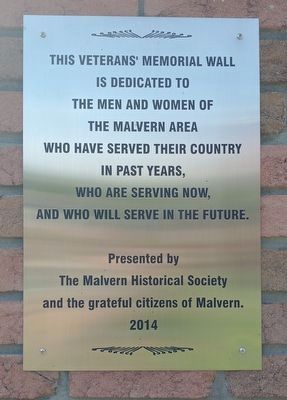 Malvern Veterans Memorial image. Click for full size.