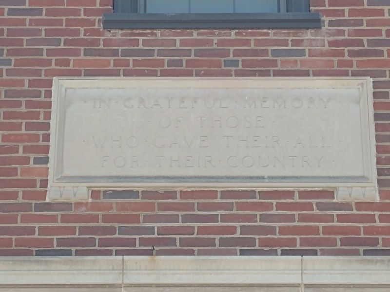 Fayette County Soldiers & Sailers Memorial Building Marker. Click for full size. Fayette County Soldiers & Sailers Memorial Building Marker image. Click for full size.