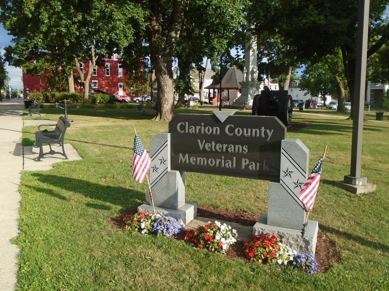 Clarion County Veterans Memorial Park image. Click for full size.