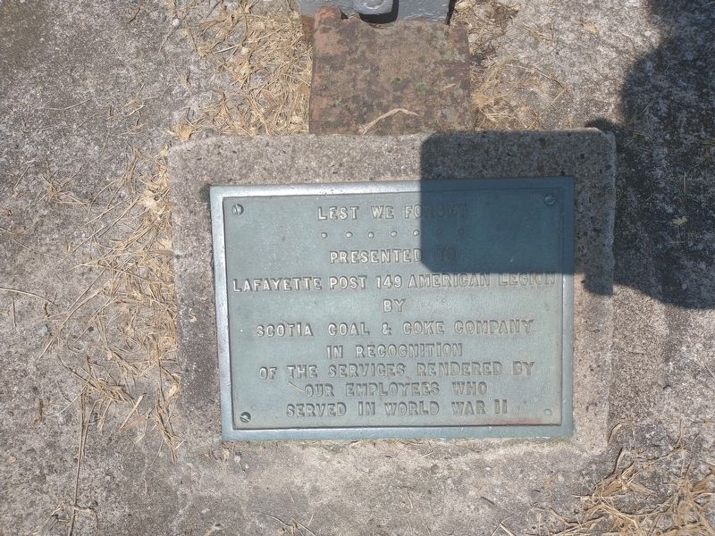 Lest We Forget Marker. Click for full size. Lest We Forget Marker image. Click for full size.