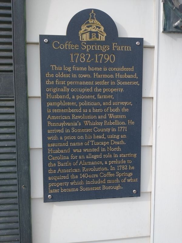 Coffee Springs Farm Marker image. Click for full size.
