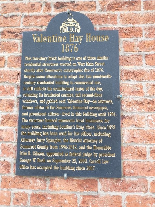Valentine Hay House Marker. Click for full size. Valentine Hay House Marker image. Click for full size.