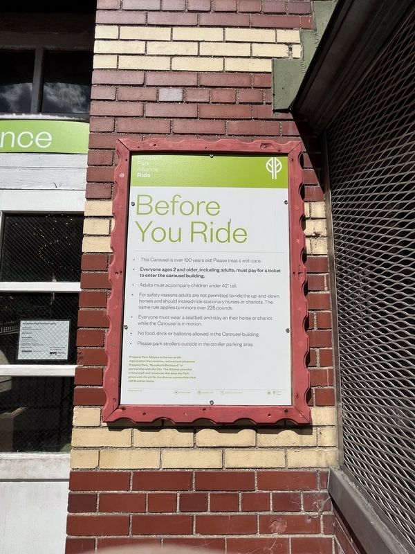 Before You Ride (nearby sign with the rules of engagement) image. Click for full size.