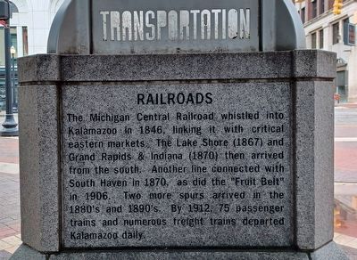 Transportation Marker  Railroads image. Click for full size.