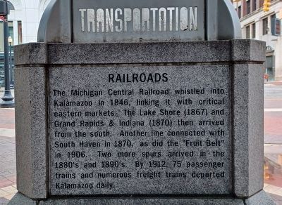 Transportation Marker � Railroads image. Click for full size.