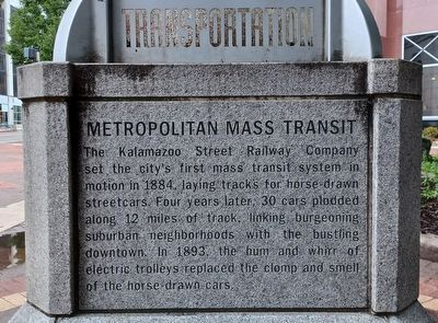 Transportation Marker � Metropolitan Mass Transit image. Click for full size.