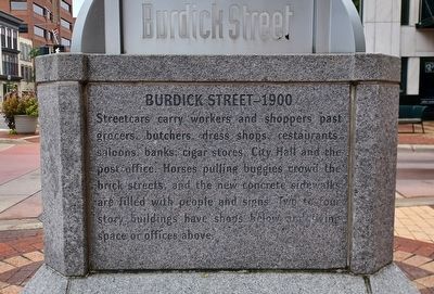 Burdick Street Marker — Burdick Street—1900 image. Click for full size.