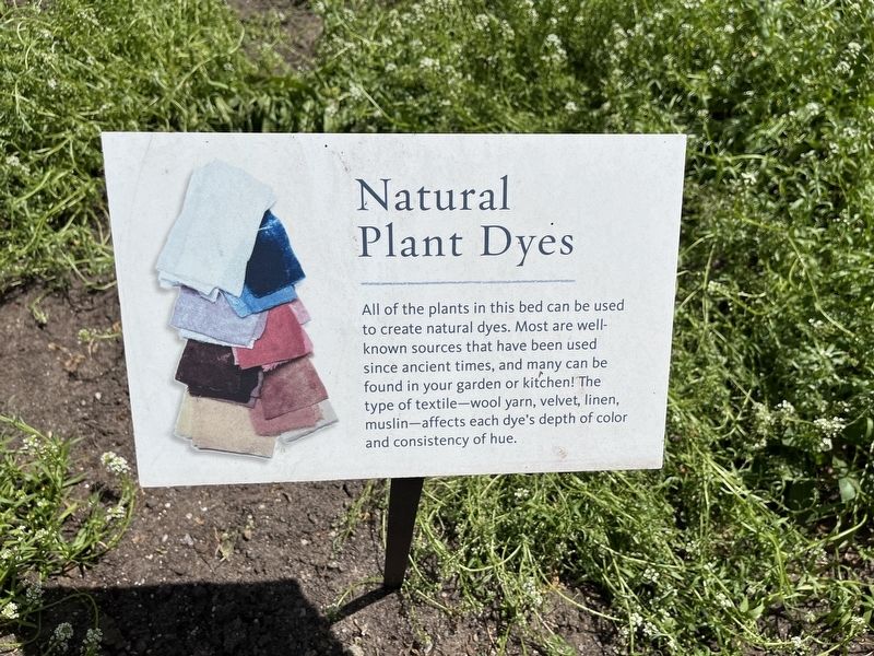 Natural Plant Dyes Marker image. Click for full size.