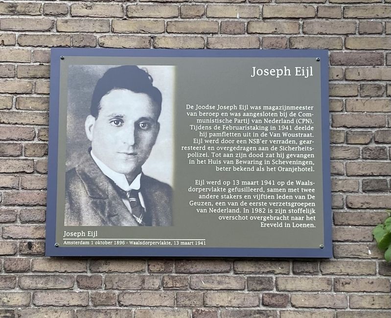 Joseph Eijl Marker image. Click for full size.