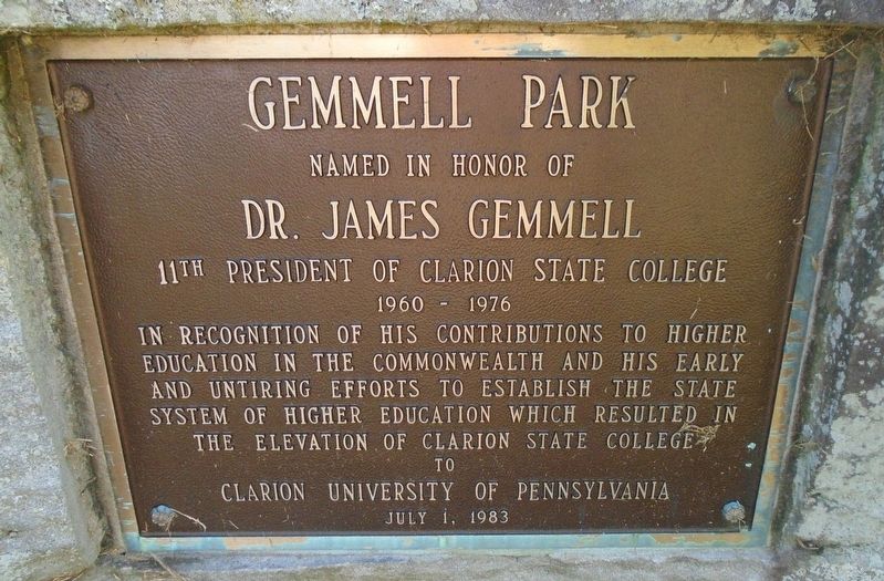 Gemmell Park Marker image. Click for full size.