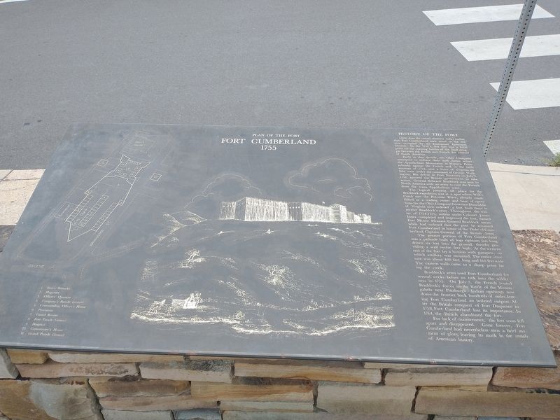 Plan Of The Fort Marker. Click for full size. Plan Of The Fort Marker image. Click for full size.