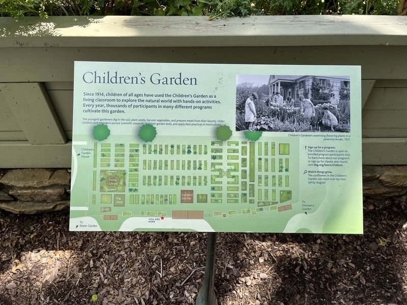 Children's Garden Marker image. Click for full size.
