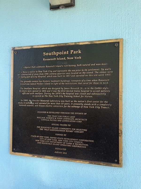 Southpoint Park Marker image. Click for full size.
