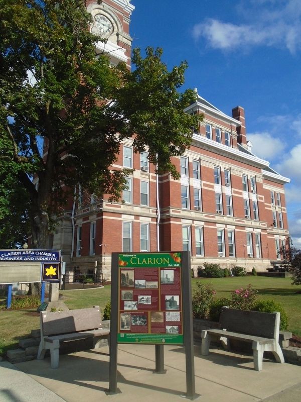 Welcome to Clarion, Est. 1841 Marker Kiosk image. Click for full size.