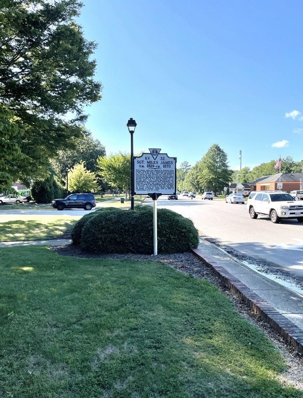 Sgt. Miles James Marker. Click for full size. Sgt. Miles James Marker image. Click for full size.