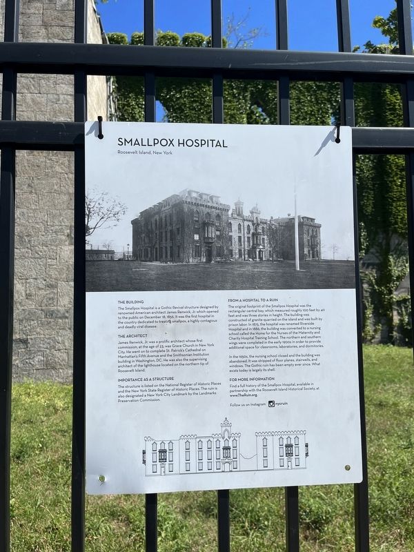 Smallpox Hospital Marker image. Click for full size.