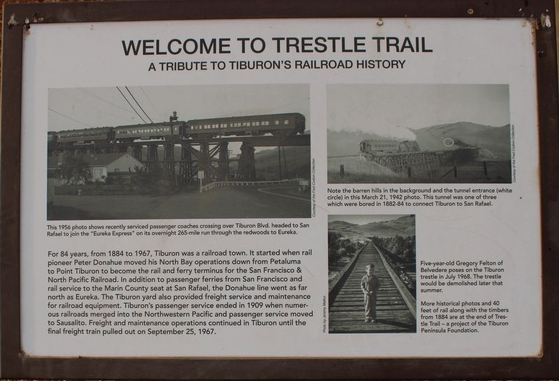 Welcome to Trestle Trail Marker image. Click for full size.