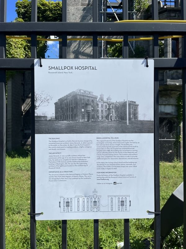 Smallpox Hospital Marker image. Click for full size.