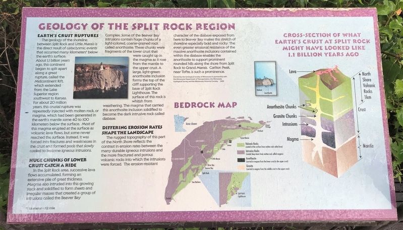 Geology of the Split Rock Region Marker image. Click for full size.