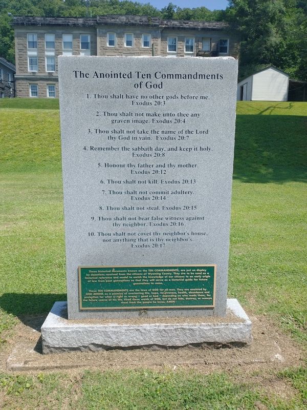 The Anointed Ten Commandments of God Marker. Click for full size. The Anointed Ten Commandments of God Marker image. Click for full size.