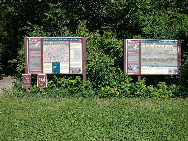 Third Winchester Battlefield Park Marker image. Click for full size.
