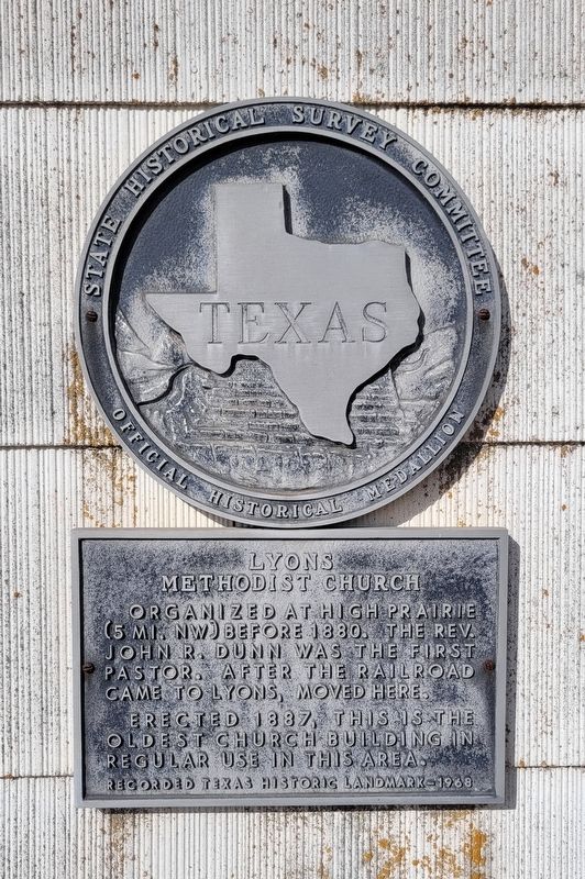 Lyons Methodist Church Marker image. Click for full size.