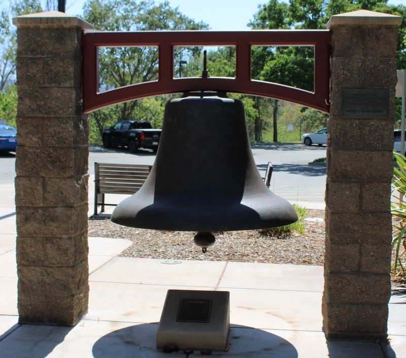 Pleasanton's Fire Bell image. Click for full size.