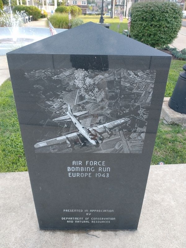 Air Force Bombing Run - Henry W. B. Mechling - D-Day Marker image. Click for full size.