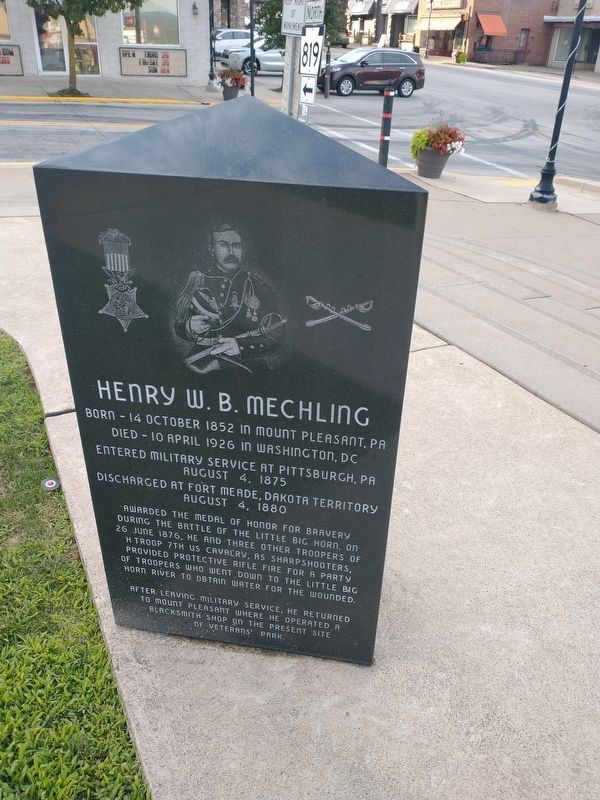 Air Force Bombing Run - Henry W. B. Mechling - D-Day Marker image. Click for full size.