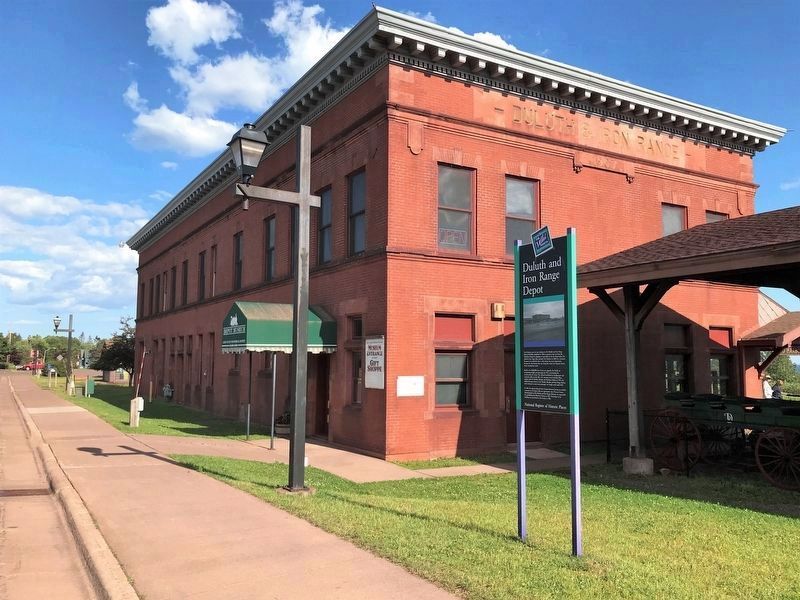 Duluth and Iron Range Depot Museum & Marker image. Click for full size.