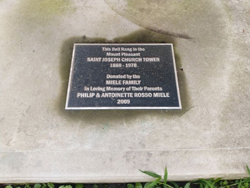 Saint Joseph Church Bell Marker. Click for full size. Saint Joseph Church Bell Marker image. Click for full size.