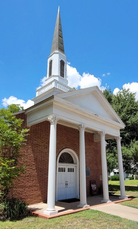 The First Presbyterian Church and Marker image. Click for full size.