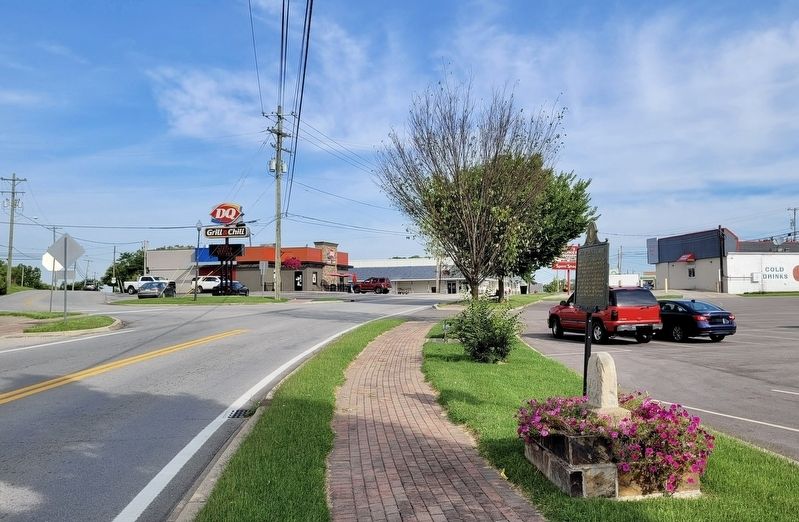 The view of the Mile Stone and Marker from the street. Click for full size. The view of the Mile Stone and Marker from the street image. Click for full size.