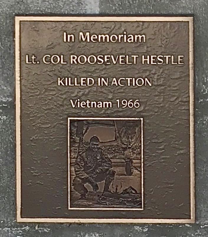 Lt. Col Roosevelt Hestle Marker image. Click for full size.