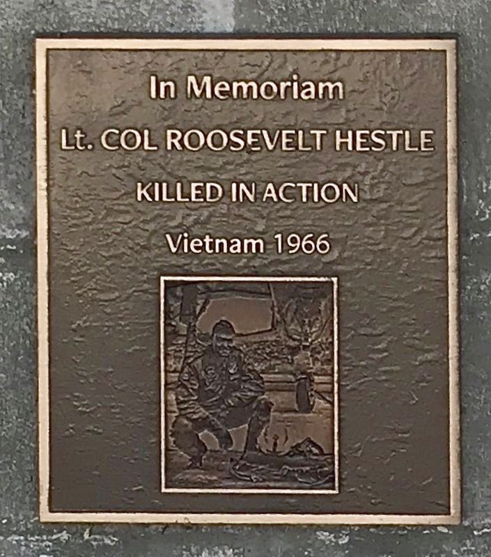 Lt. Col Roosevelt Hestle Marker image. Click for full size.