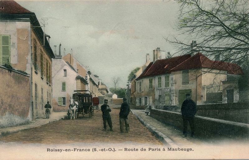 <i>Roissy-en-France (S.-et.-O.) - Route de Paris à Maubeuge</i>. Click for full size. <i>Roissy-en-France (S.-et.-O.) - Route de Paris à Maubeuge</i> image. Click for full size.