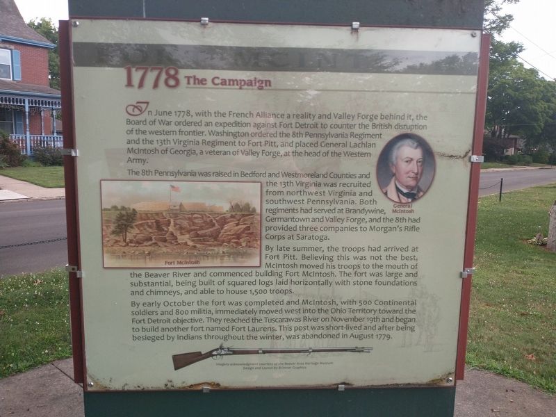 Fort McIntosh 1778 The Campaign Marker image. Click for full size.