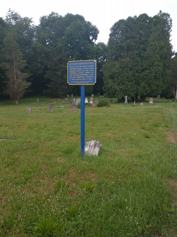 Mt. Pleasant Presbyterian Church Marker image. Click for full size.