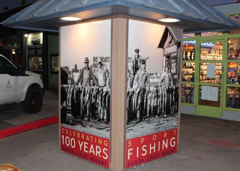 Historic Photo on a Kiosk-Sport Fishing image. Click for full size.