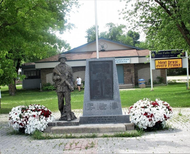 Pine Falls Veterans Memorial image. Click for full size.