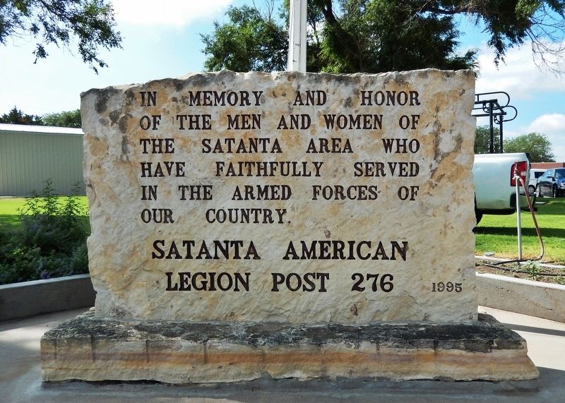 Satanta Veterans Memorial image. Click for full size.