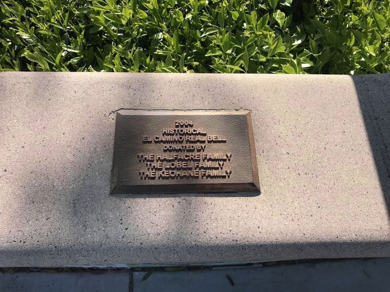 El Camino Real Bell Dedication Plaque image. Click for full size.