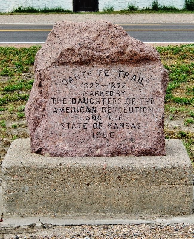 Santa Fe Trail Marker. Click for full size. Santa Fe Trail Marker image. Click for full size.