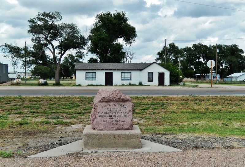 Santa Fe Trail Marker. Click for full size. Santa Fe Trail Marker image. Click for full size.