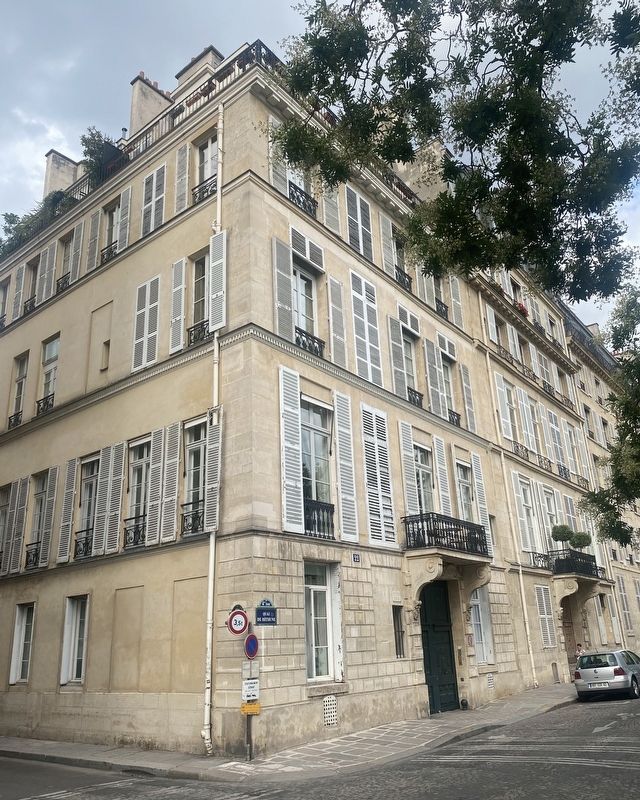 Hotel Lefébure de Malmaison Marker - wide view. Click for full size. Hotel Lefébure de Malmaison Marker - wide view image. Click for full size.