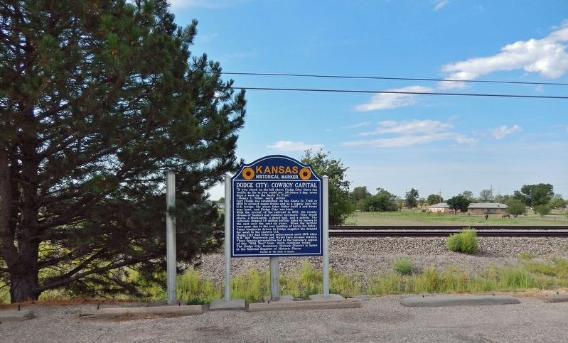 Dodge City: Cowboy Capital Marker. Click for full size. Dodge City: Cowboy Capital Marker image. Click for full size.