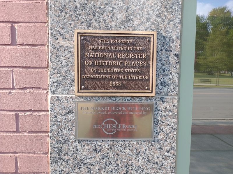 The Market Block Building Marker image. Click for full size.