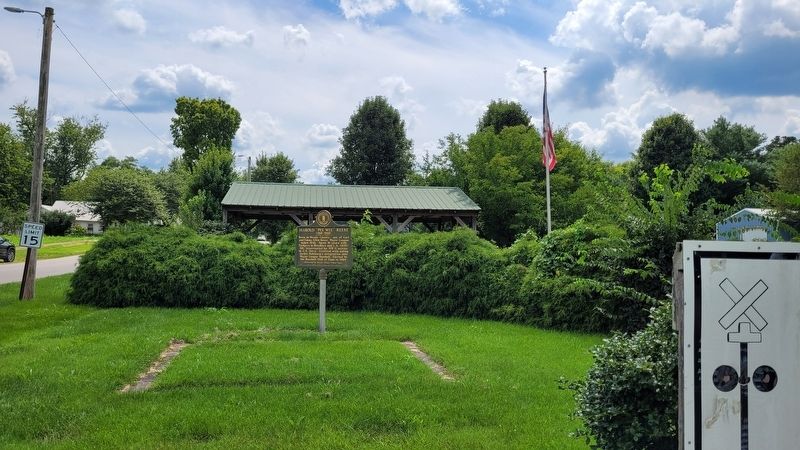 The view of the Harold "Pee Wee" Reese Marker from the park image. Click for full size.